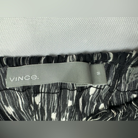 VINCE Brushstroke Silk Midi Dress size M - Picture 4 of 7